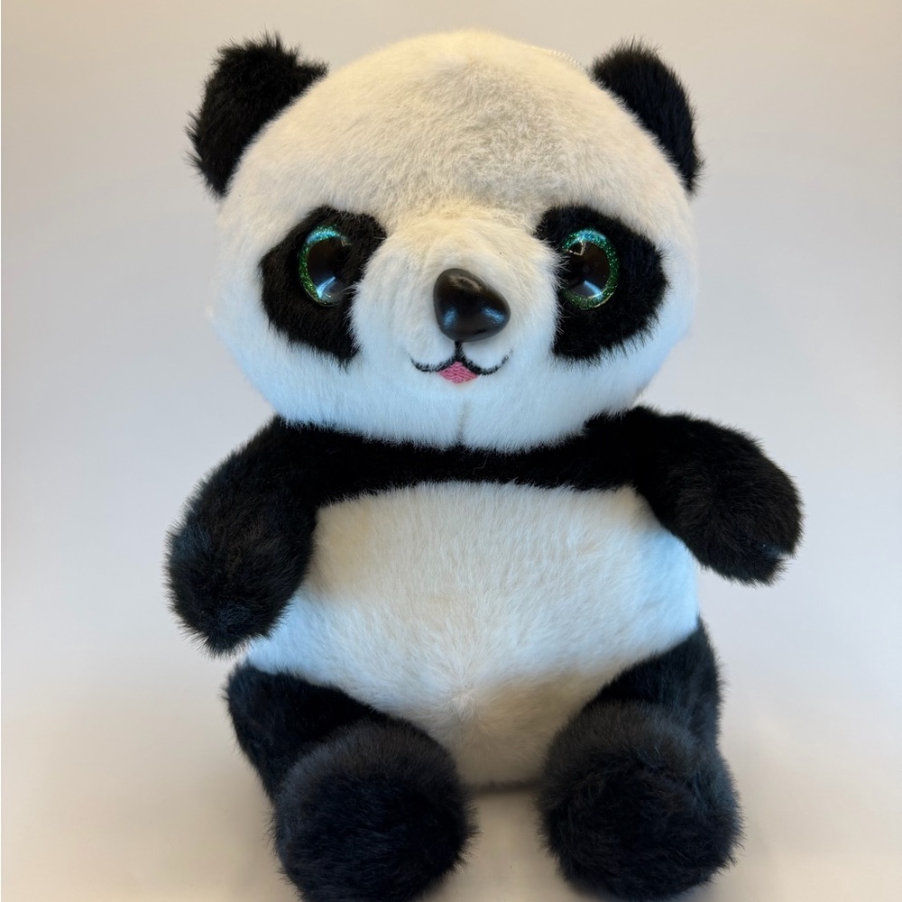 Black & White Panda Bear Plush‎ Toy - Sparkly Eyes Collection